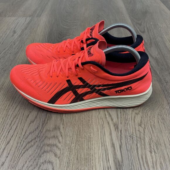 Asics MetaRacer Tokyo Shoes Womens Size 10.5 Red Black Running FlyteFoam Walking - Picture 3 of 9